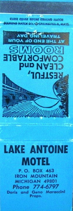 Budget Host Inn (Lake Antoine Motel) - Match Book (newer photo)